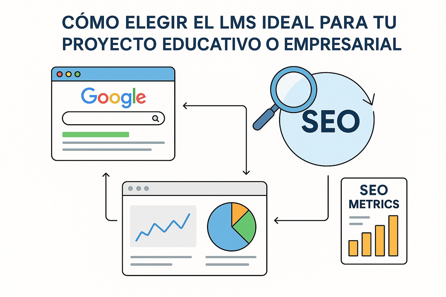 Diagrama sobre como elegir lms plataforma elearning ideal