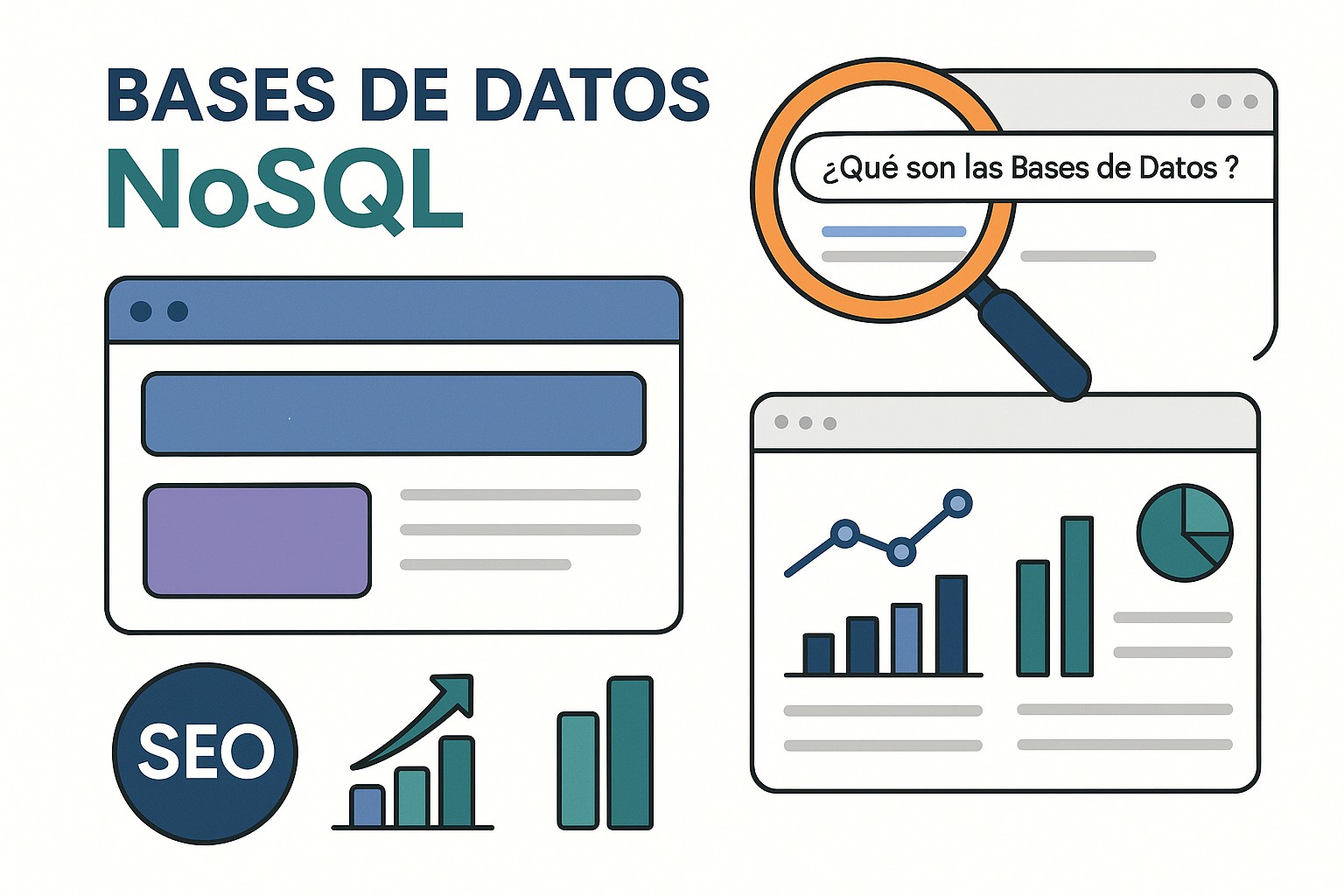 Diagrama sobre que son bases de datos nosql tipos usos