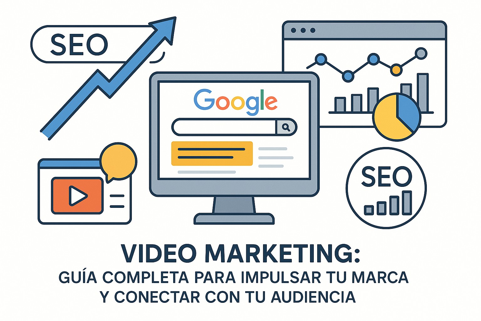 Ilustración sobre video marketing guia completa